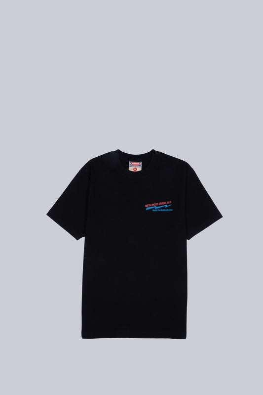 METALWOOD CLUB BUILDING T-SHIRT BLACK