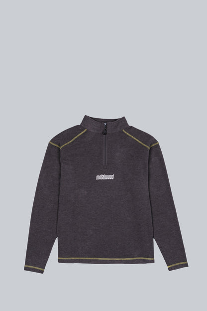 METALWOOD CONTRAST STITCH 1/4 ZIP PULLOVER