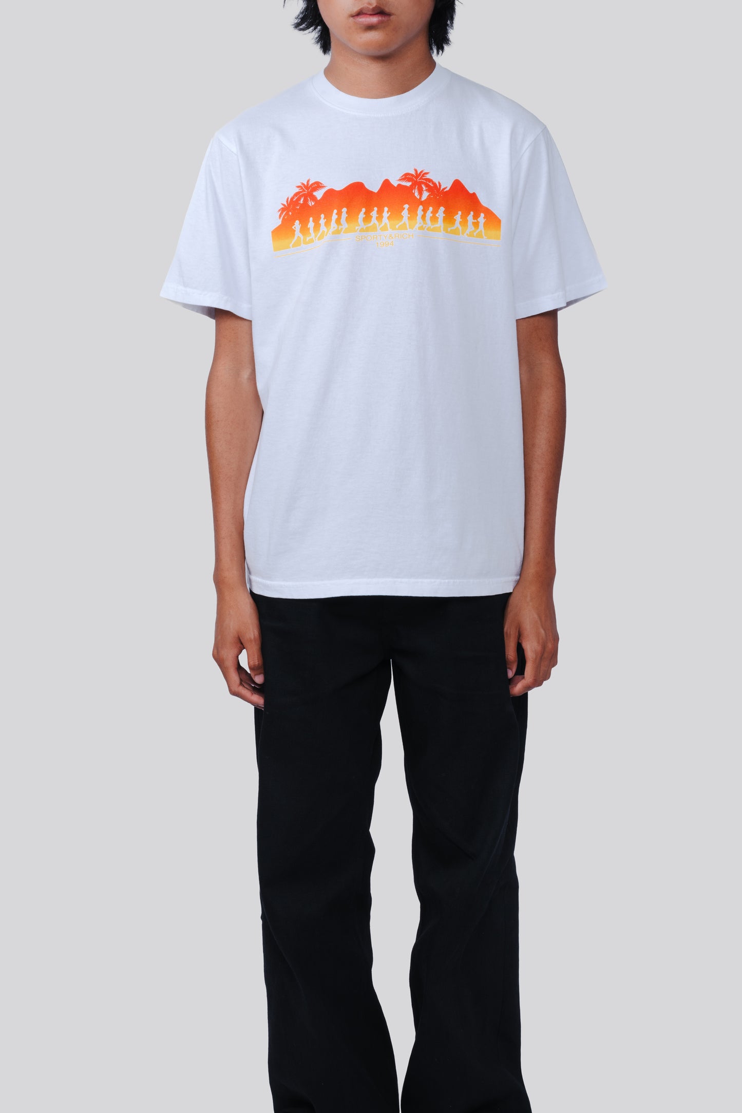 SPORTY AND RICH HAWAII RUN T-SHIRT WHITE