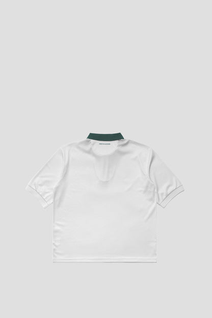 METALWOOD QUARTER ZIP JERSEY POLO NATURAL