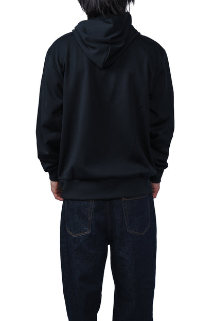 COMME DES GARCONS PLAY RED HEART PULLOVER HOODY BLACK