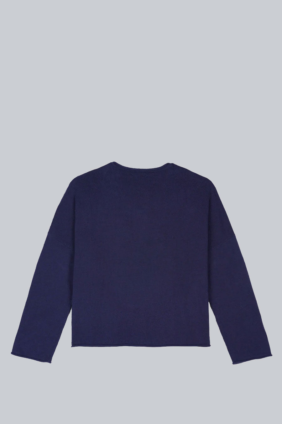 BRAIN DEAD DIDDLE CROPPED SWEATER NAVY