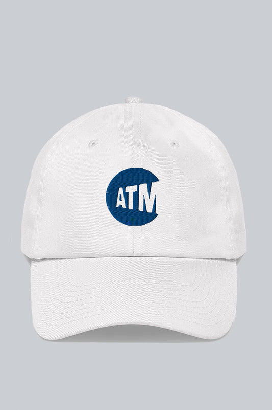 DTF.NYC ATM CASH ONLY 6 PANEL HAT WHITE