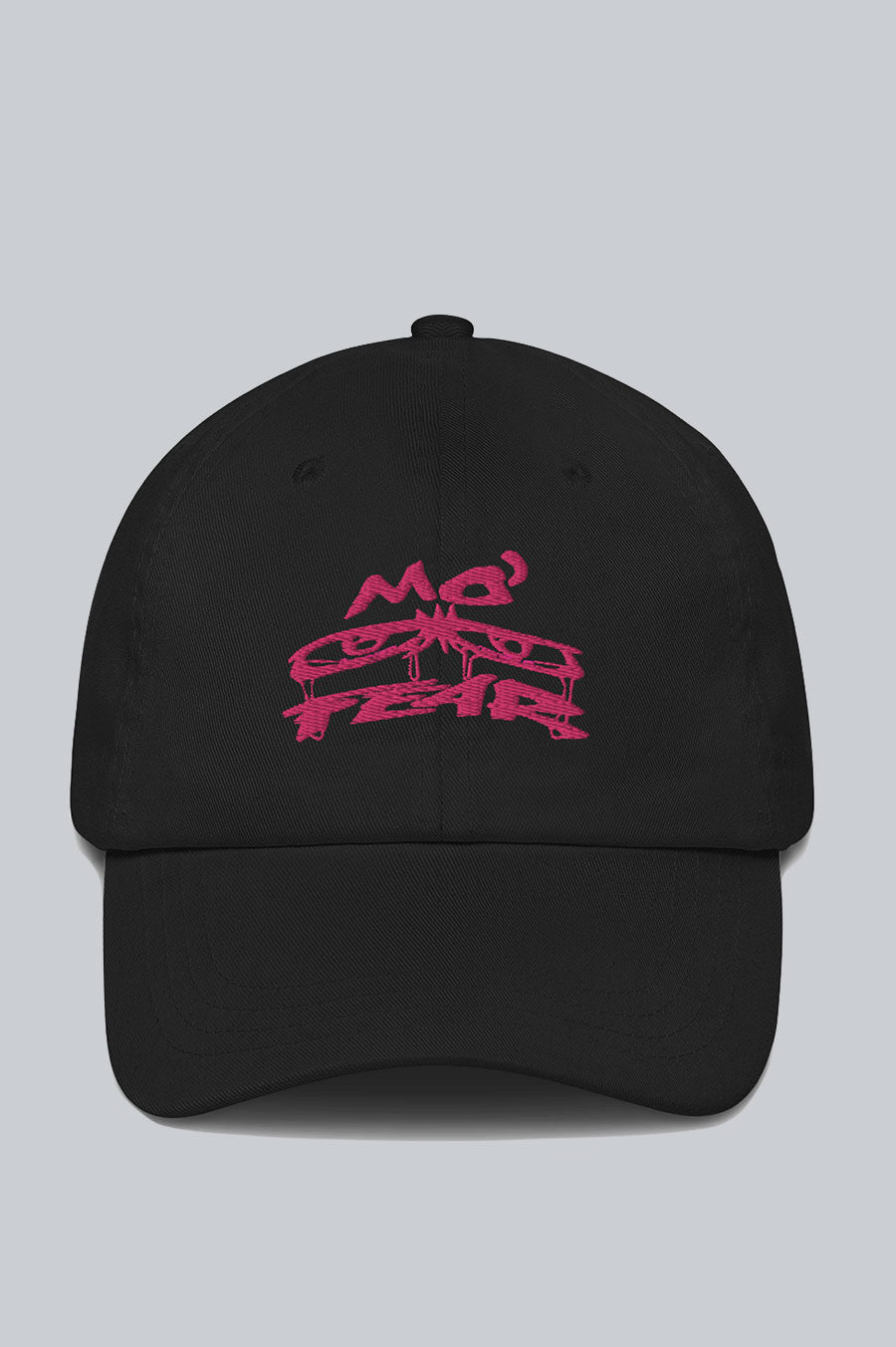 DTF.NYC MO' FEAR 6 PANEL HAT BLACK