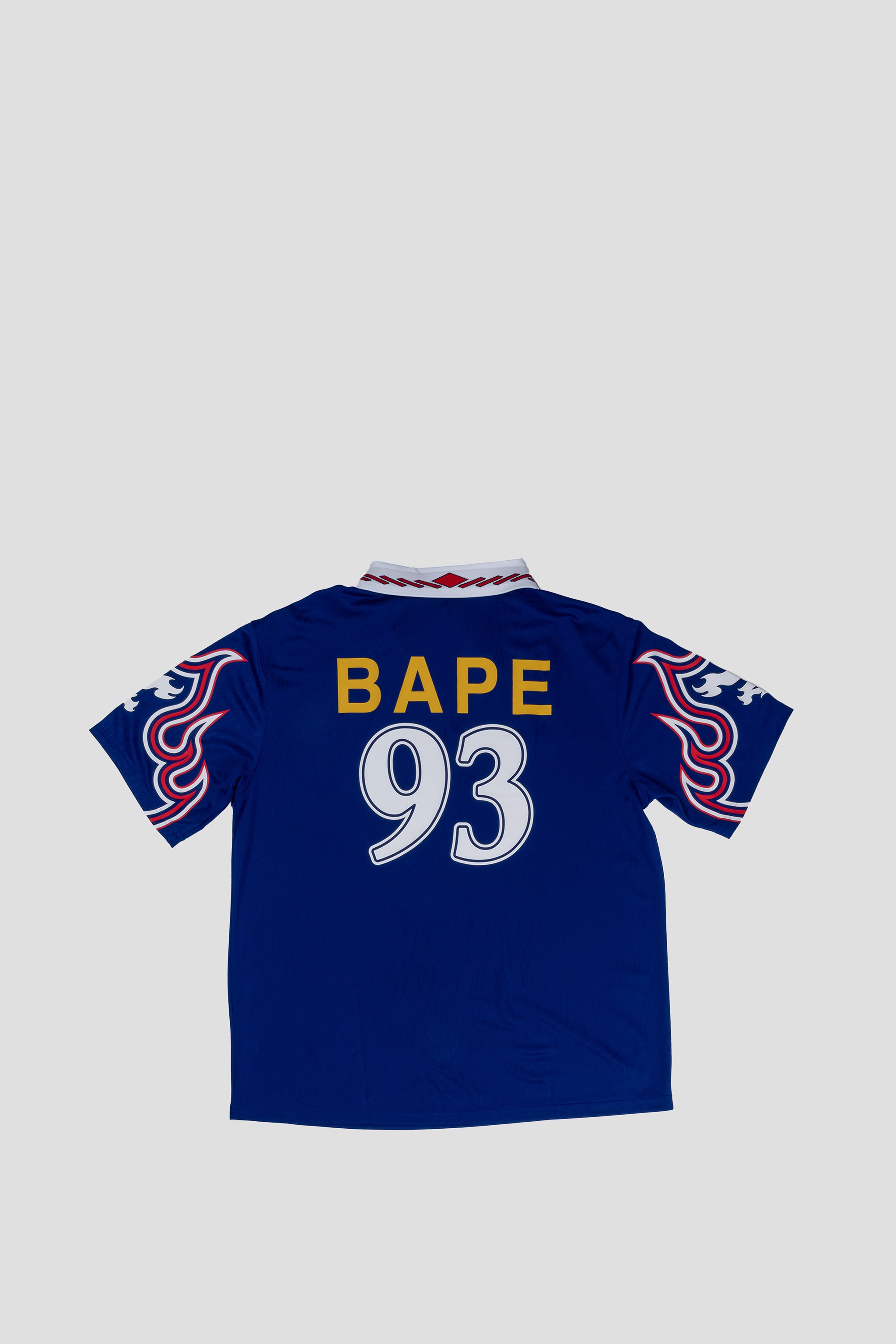 ADIDAS x BAPE SSL FLAME JERSEY JAPAN BLUE – BLENDS