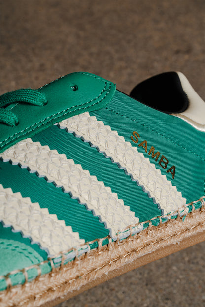 ADIDAS x CLOT SAMBA ESPADRILLE GREEN