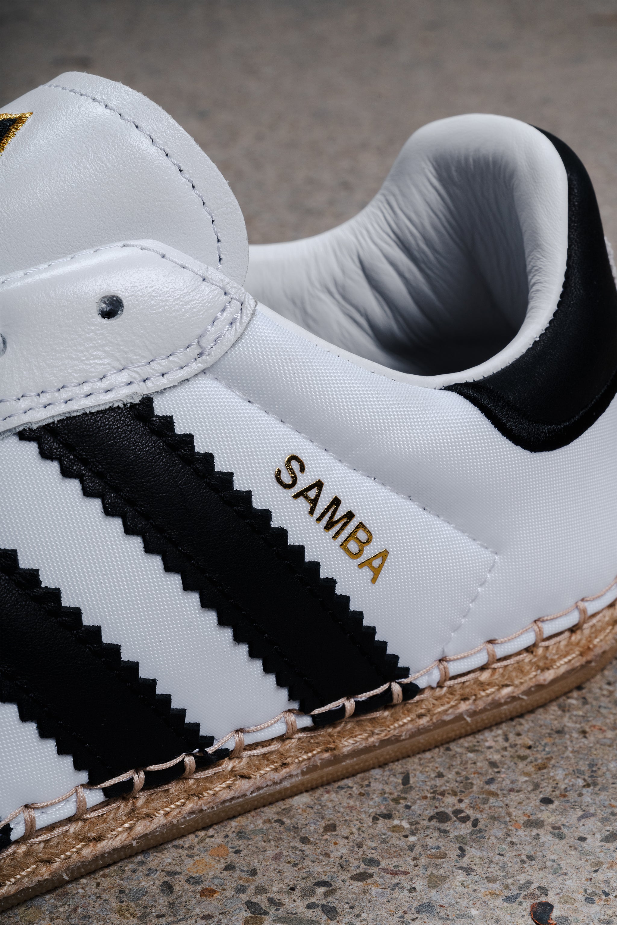 ADIDAS x CLOT SAMBA ESPADRILLE WHITE BLACK – BLENDS