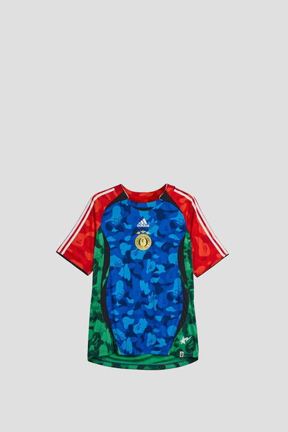 ADIDAS x BAPE TEAMGEIST TEE HOME BLUE RED GREEN