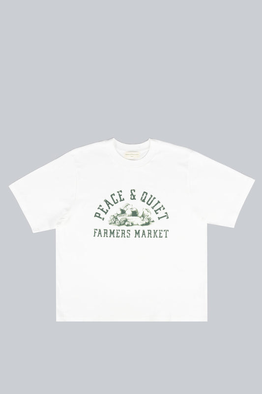 MUSEUM OF PEACE AND QUIET FARMERS MARKET T-SHIRT WHITE