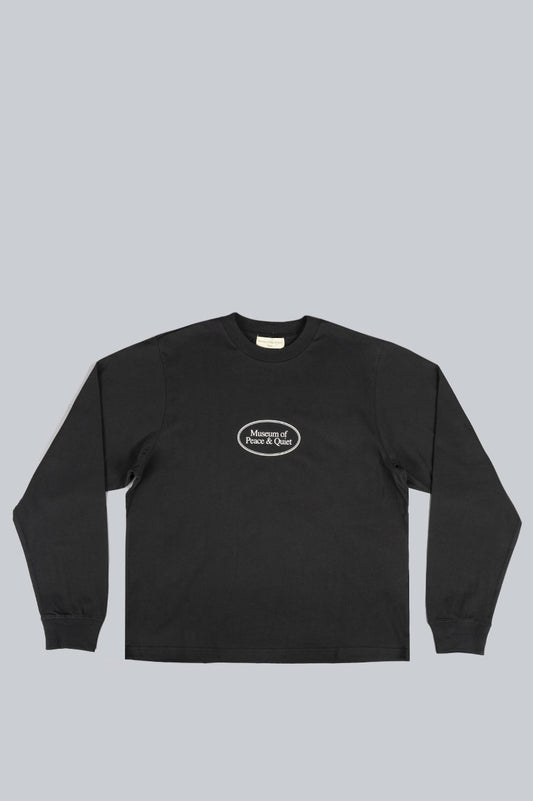 MUSEUM OF PEACE AND QUIET CLASSIC MOPQ LONG SLEEVE SHIRT BLACK