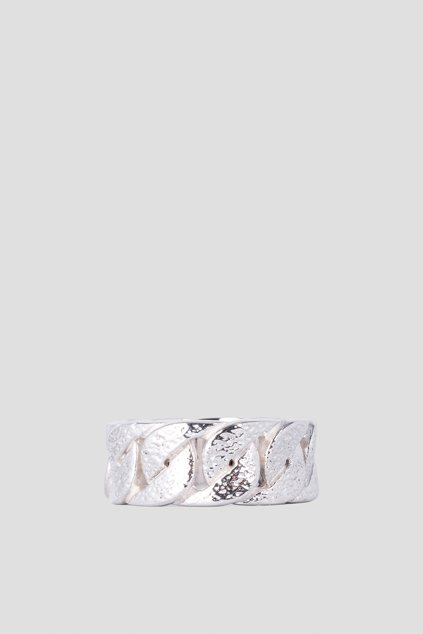 MAPLE CUBAN LINK RING SILVER925