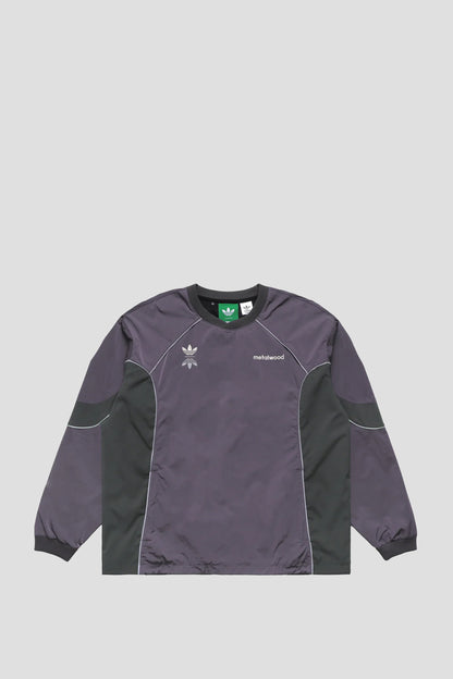 METALWOOD x adidas ORIGINALS CREWNECK PULLOVER PURPLE