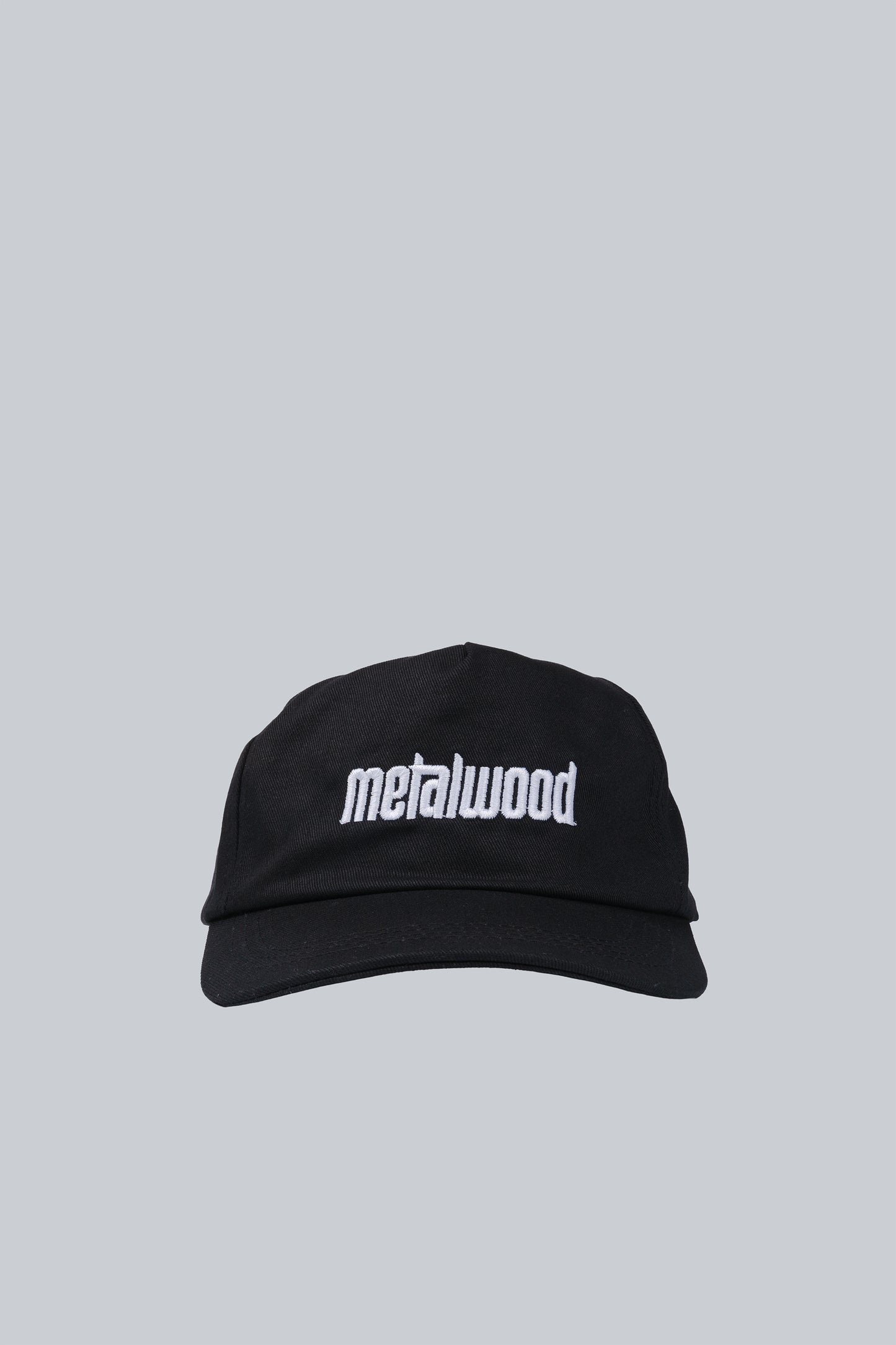 METALWOOD METAL LOGO 5 PANEL HAT BLACK