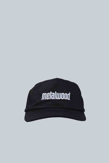 METALWOOD METAL LOGO 5 PANEL HAT BLACK