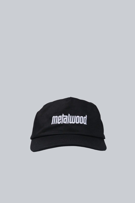 METALWOOD METAL LOGO 5 PANEL HAT BLACK