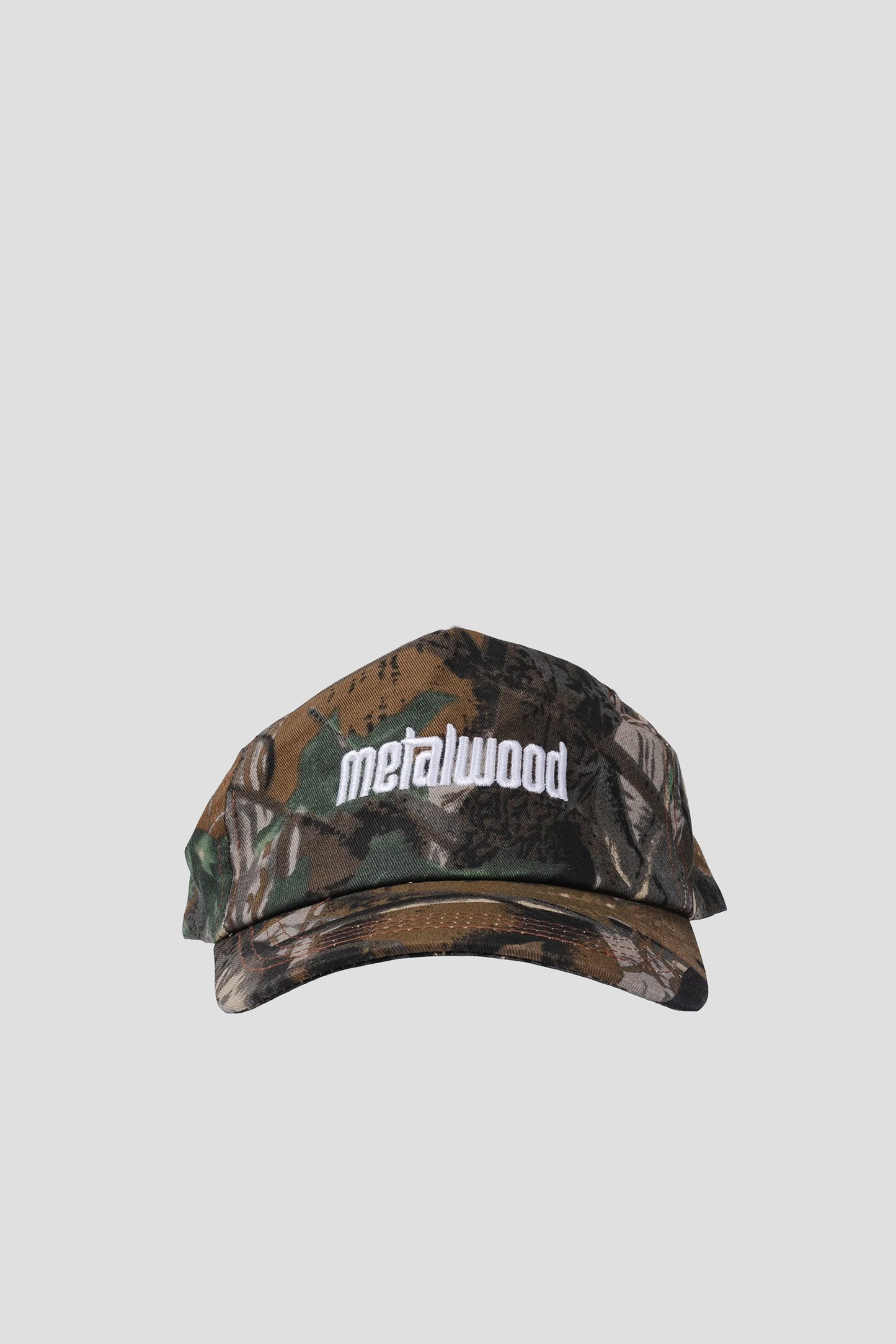 METALWOOD METAL LOGO 5 PANEL HAT REAL LIFE CAMO