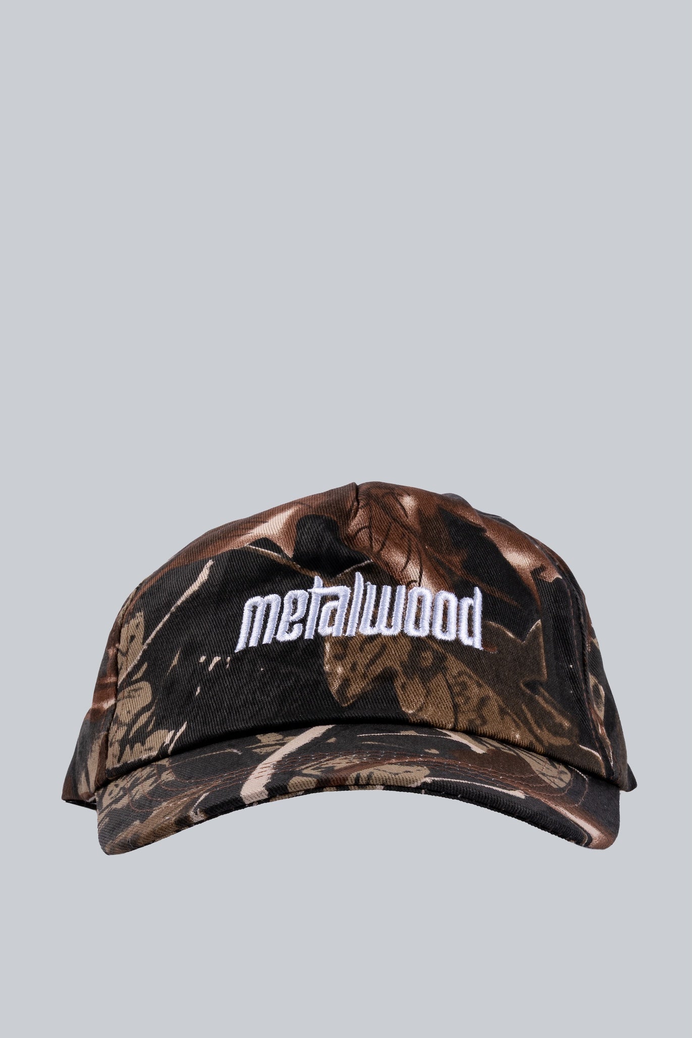 METALWOOD METAL LOGO 5 PANEL HAT REAL LIFE CAMO