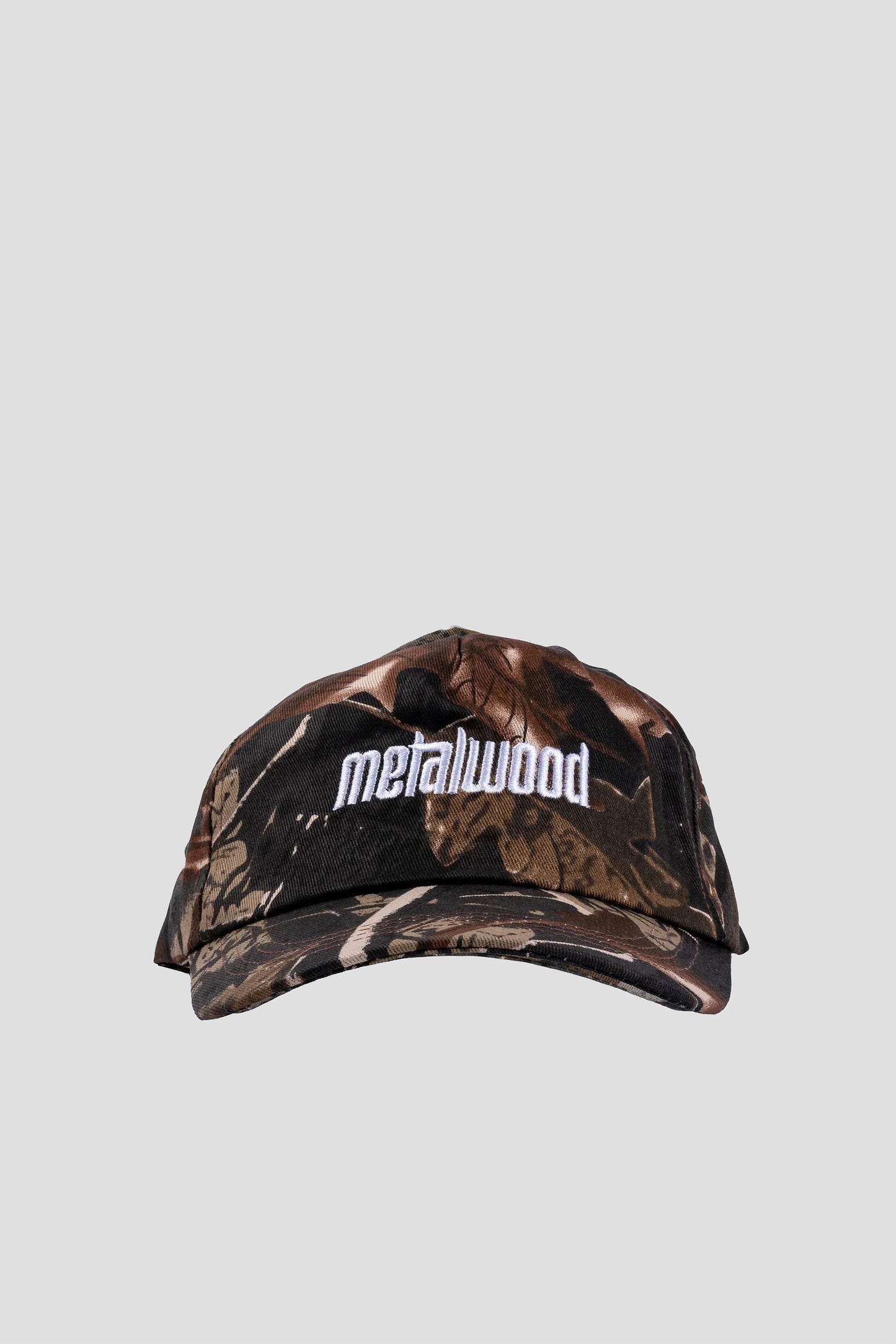 METALWOOD METAL LOGO 5 PANEL HAT REAL LIFE CAMO