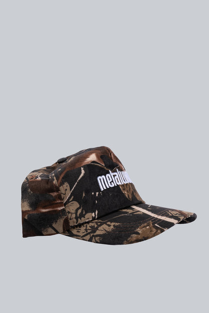 METALWOOD METAL LOGO 5 PANEL HAT REAL LIFE CAMO