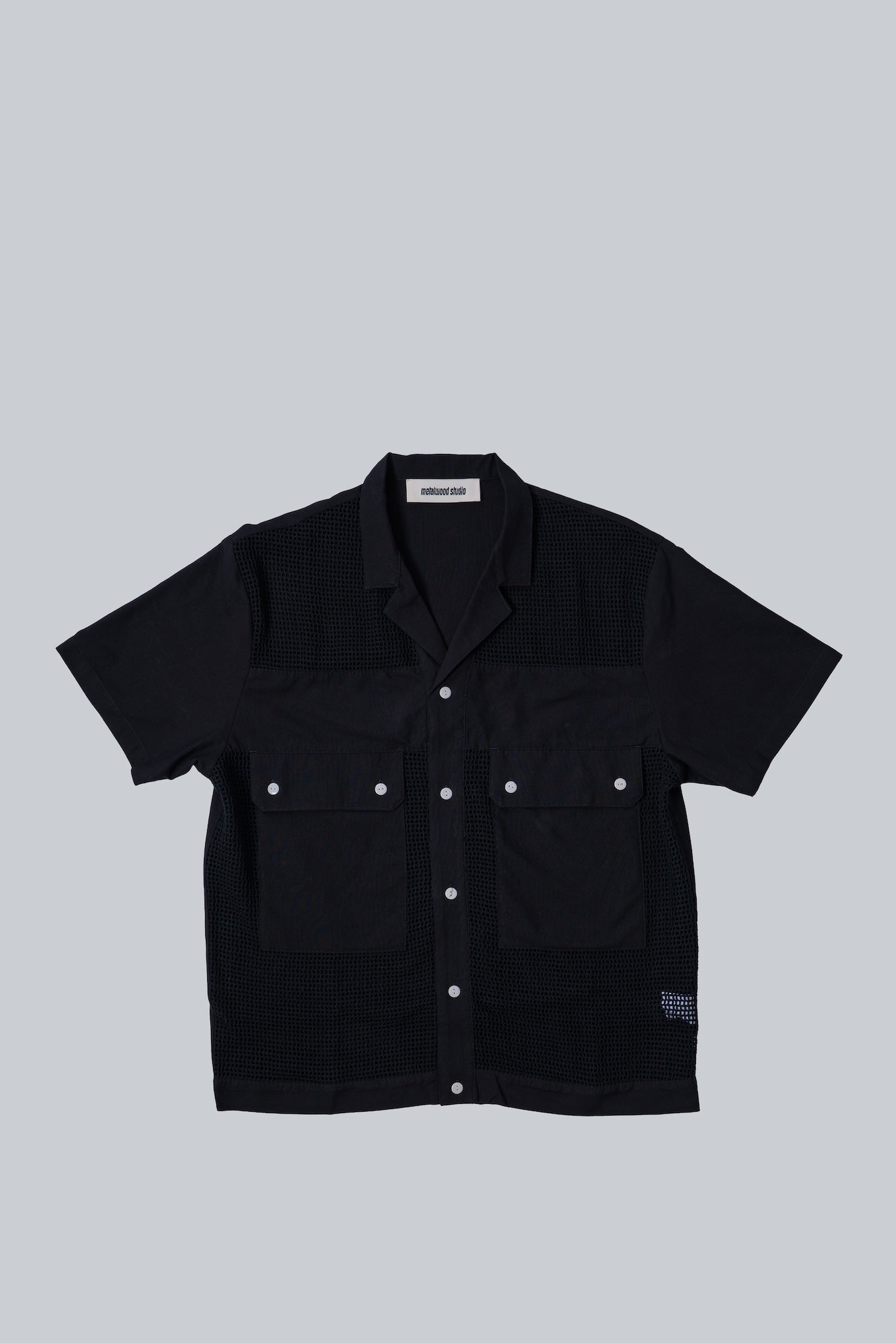 METALWOOD SEXY MESHY SHIRT BLACK