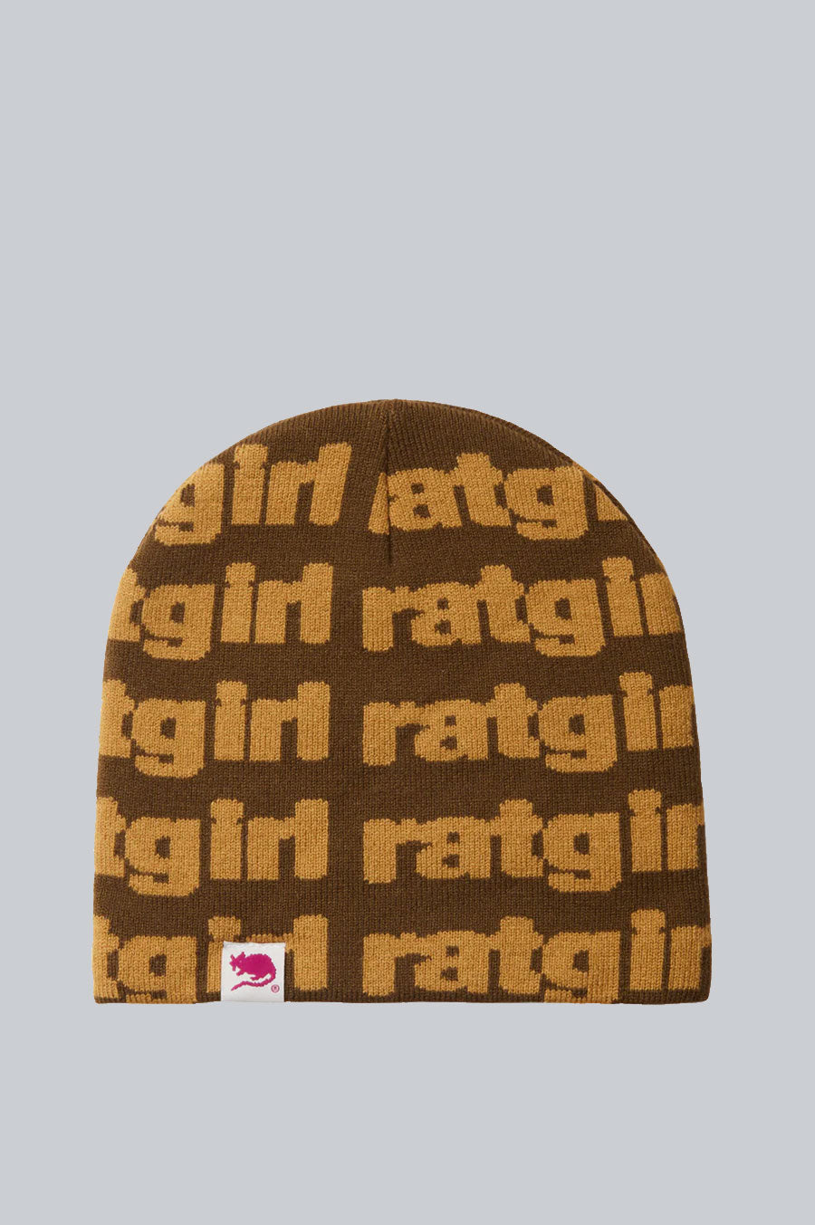 STRAY RATS RATGIRL BEANIE BROWN GOLD