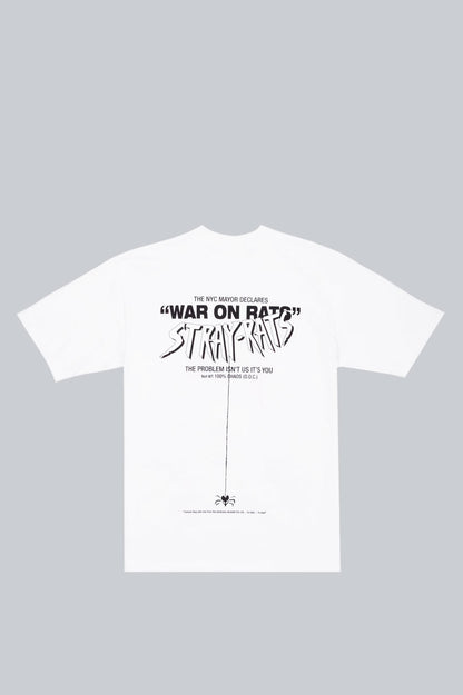 STRAY RATS WAR ON RATS TEE WHITE