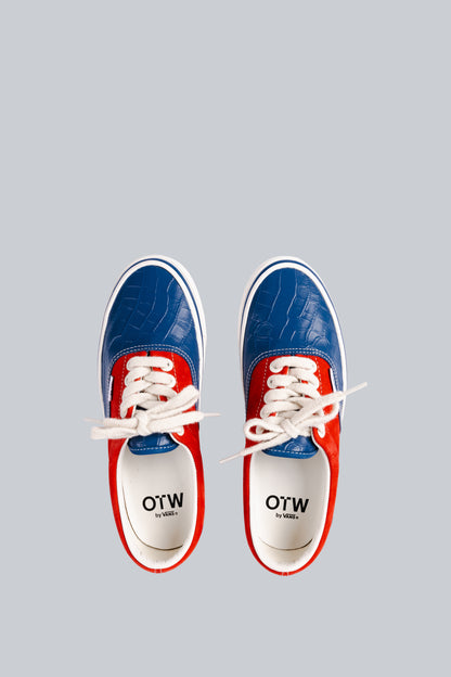 VANS OTW ERA 95 LX VIBRAM NAVY RED PATENT