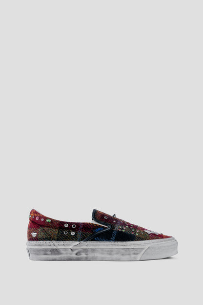 VANS CLASSIC SLIP-ON 98 LX HARRIS TWEED RED MULTI