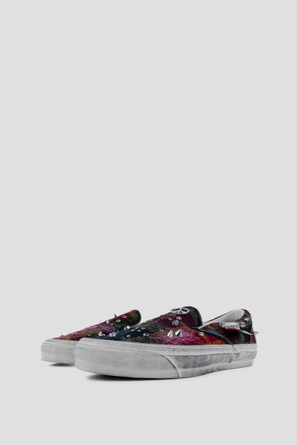 VANS CLASSIC SLIP-ON 98 LX HARRIS TWEED RED MULTI
