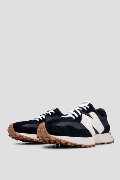 NEW BALANCE 327 WOMENS BLACK WHITE GUM
