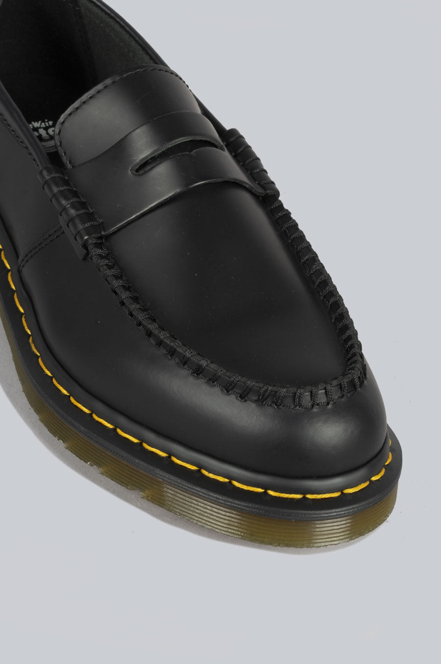 Dr. Martens 1461 Bex Leather Contrast Shoe Black With White | Karen Walker