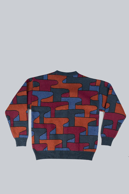 PARRA CANYONS ALL OVER KNITTED CARDIGAN