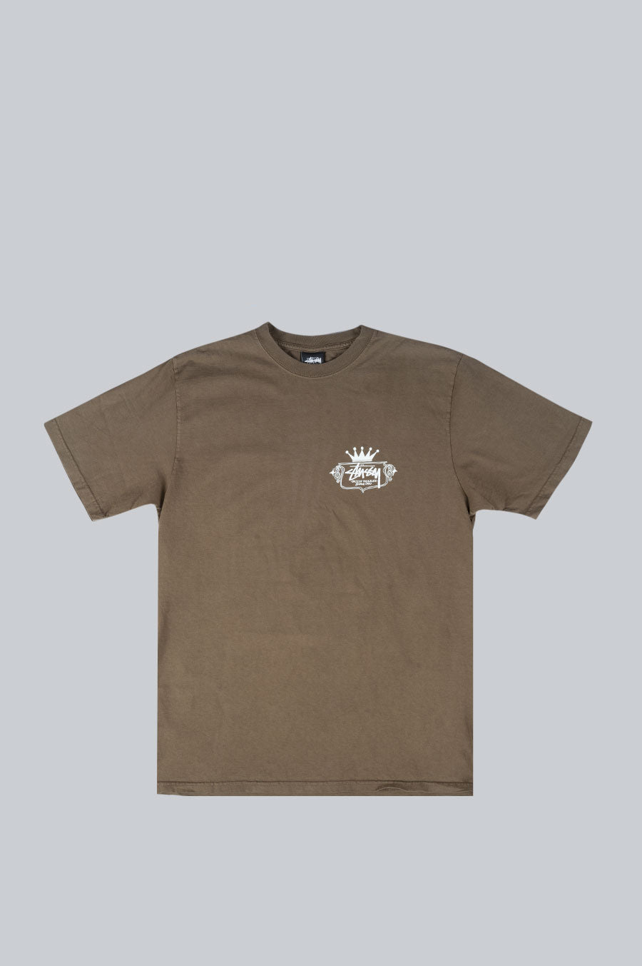 STUSSY BUILT TO LAST PIGMENT DYED SHIRT BROWN BLENDS
