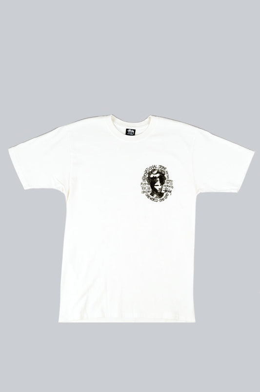 STUSSY CAMELOT PIGMENT DYED TEE NATURAL