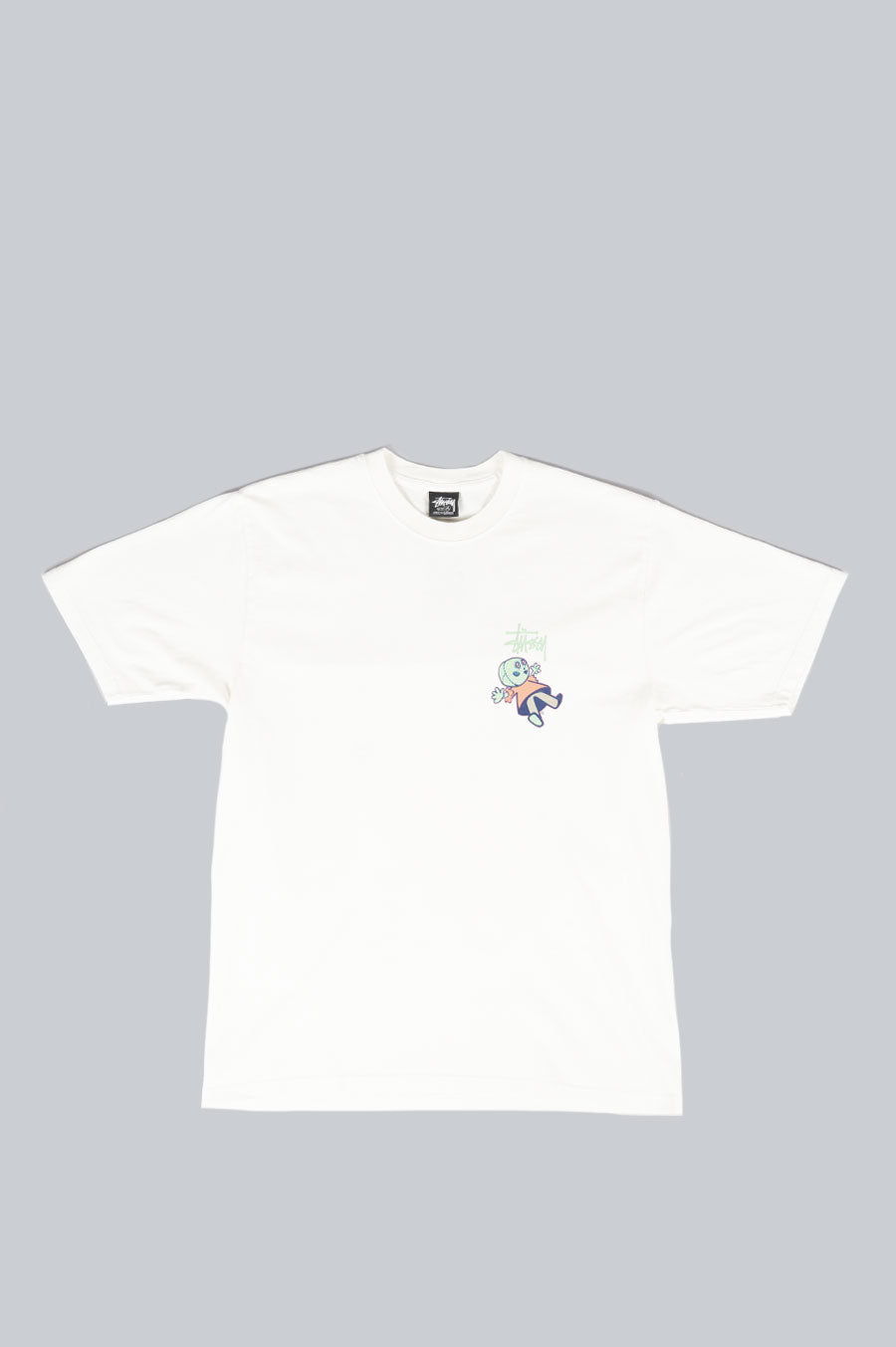 STUSSY DOLLIE PIG. DYED TEE NATURAL