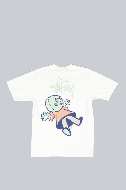 STUSSY DOLLIE PIG. DYED TEE NATURAL
