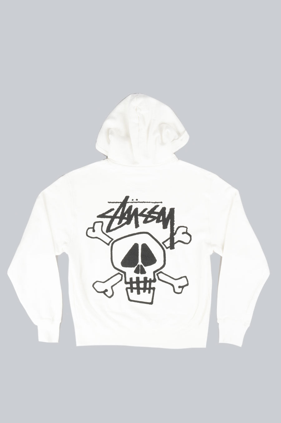 STUSSY SKULL & BONES PIGMENT DYED HOODIE NATURAL 1924943P-NATL 