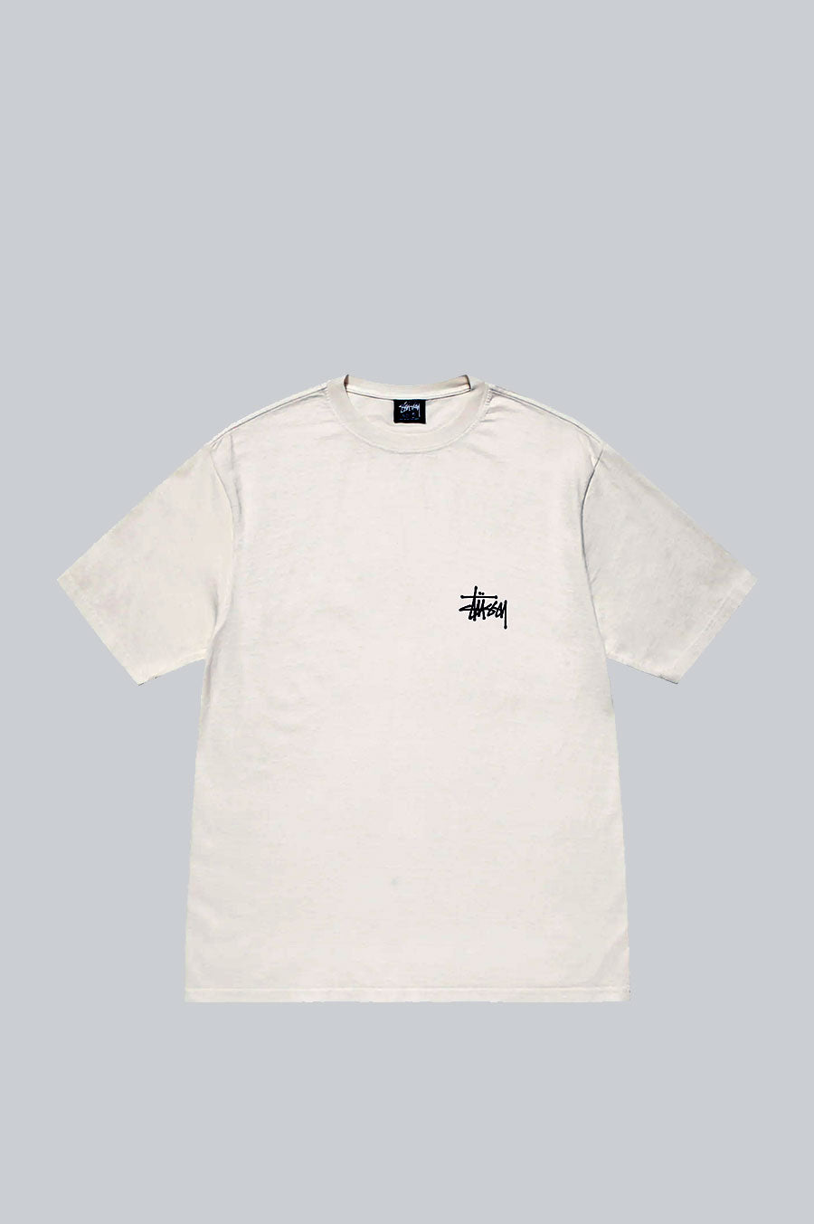 STUSSY BASIC PIGMENT DYED TEE NATURAL