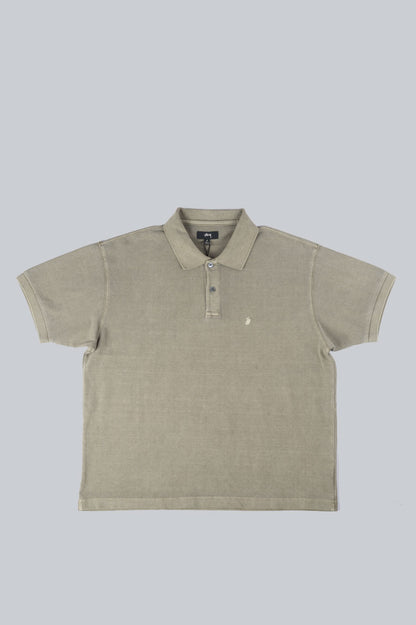 STUSSY PIGMENT DYED PIQUE POLO TAUPE – BLENDS