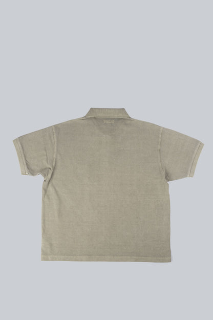 STUSSY PIGMENT DYED PIQUE POLO TAUPE
