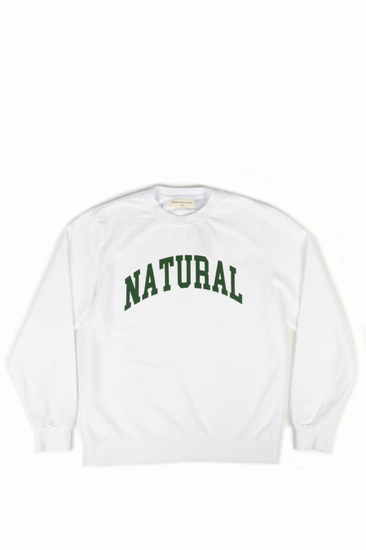 THE MUSEUM OF PEACE AND QUIET NATURAL CREWNECK WHITE
