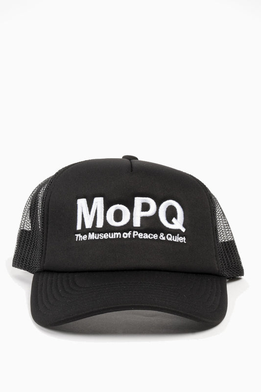 MUSEUM OF PEACE AND QUIET CONTEMPORARY MUSEUM TRUCKER HAT BLACK