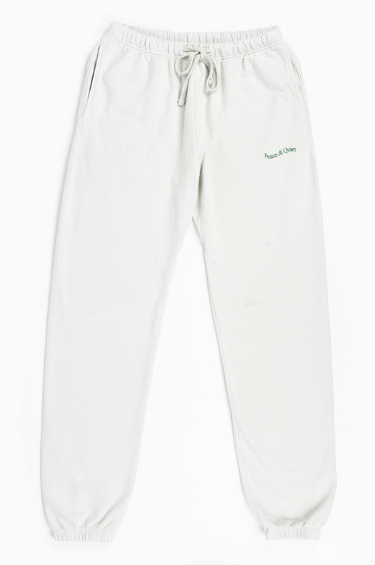THE MUSEUM OF PEACE AND QUIET MICRO WORDMARK SWEATPANT HEATHER
