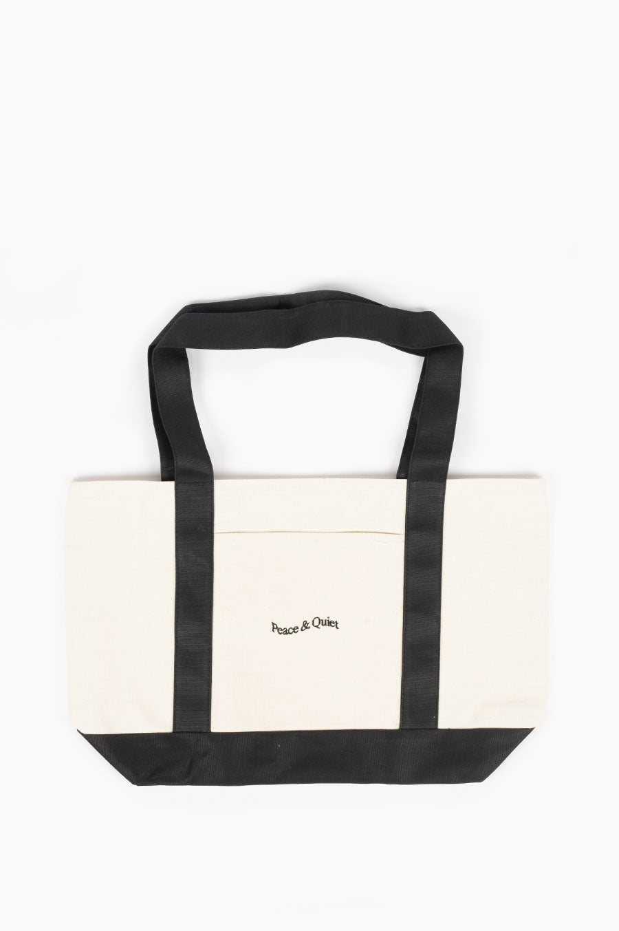 THE MUSEUM OF PEACE AND QUIET WORDMARK TOTE BAG BLACK