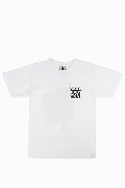 REAL BAD MAN EVERYTHING S/S TEE WHITE
