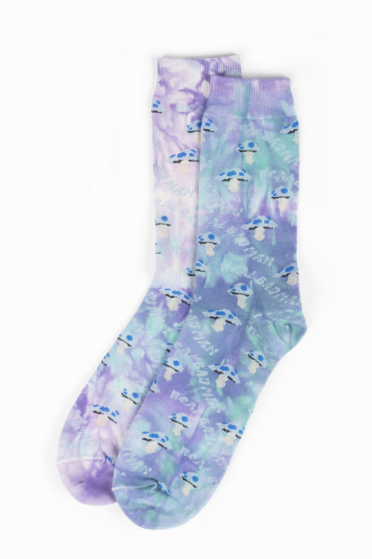 REAL BAD MAN SHROOMER TIE DYE & EMBROIDERED SOCKS ASSORTED