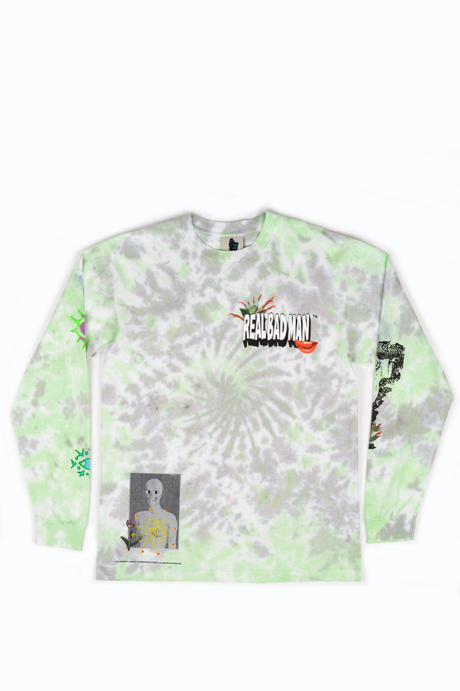 REAL BAD MAN FROM OUTER SPACE LS TEE TIE DYE