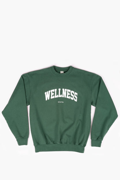 SPORTY AND RICH WELLNESS IVY CREWNECK BRITISH RACING GREEN