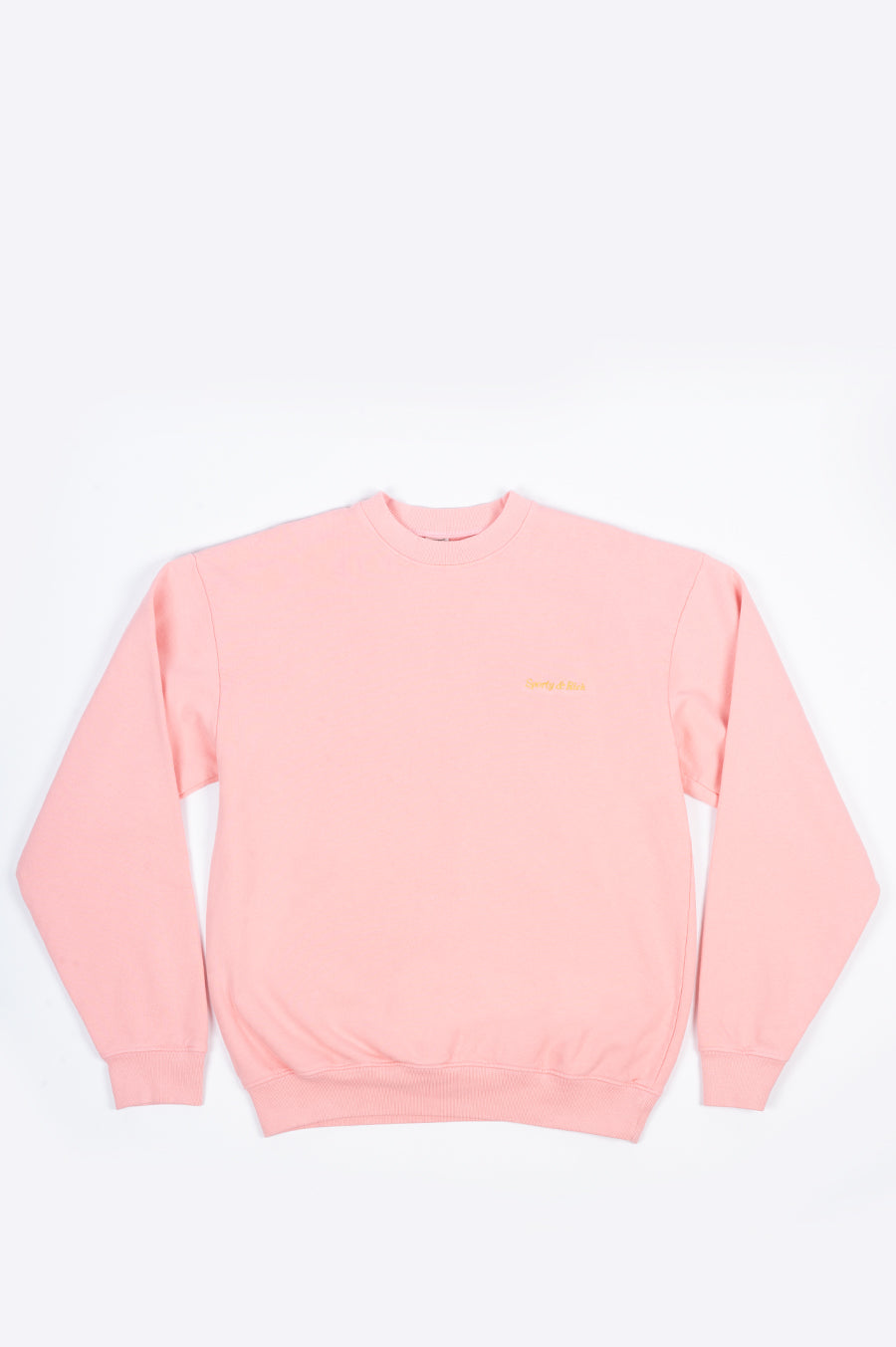 SPORTY AND RICH CLASSIC LOGO CREWNECK PINK
