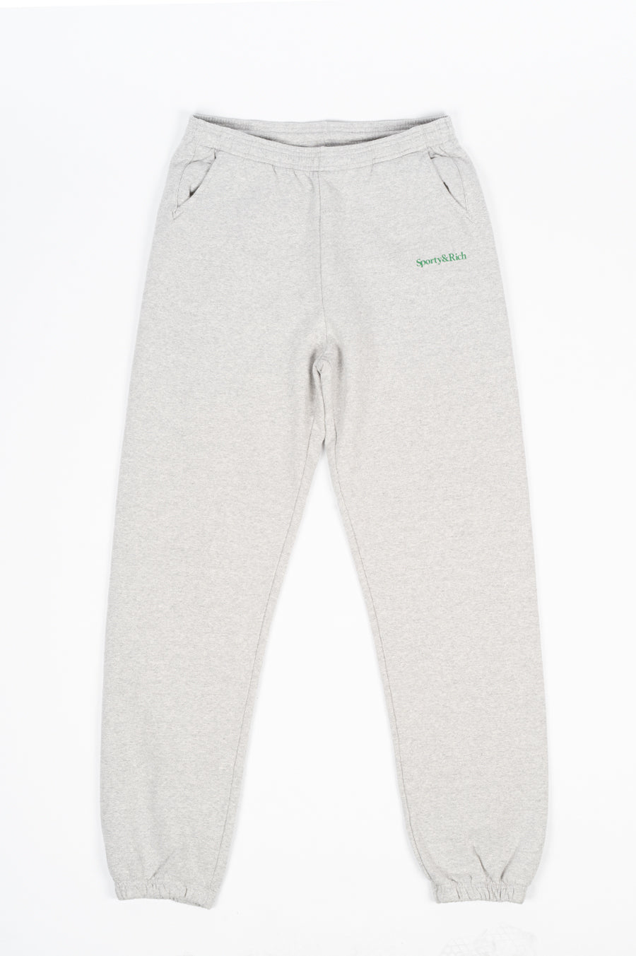SPORTY AND RICH MOVE YOUR BODY SWEATPANTS HEATHER GRAY